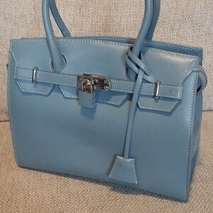 Elegant Blue Handbag - Hamano Bag From Japan